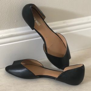 Black Nine West Flats